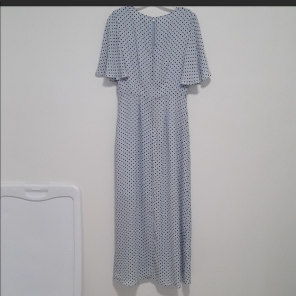 NWT Who What Wear Flutter-Sleeve Polka Dot Dress - Picture 6 of 7
